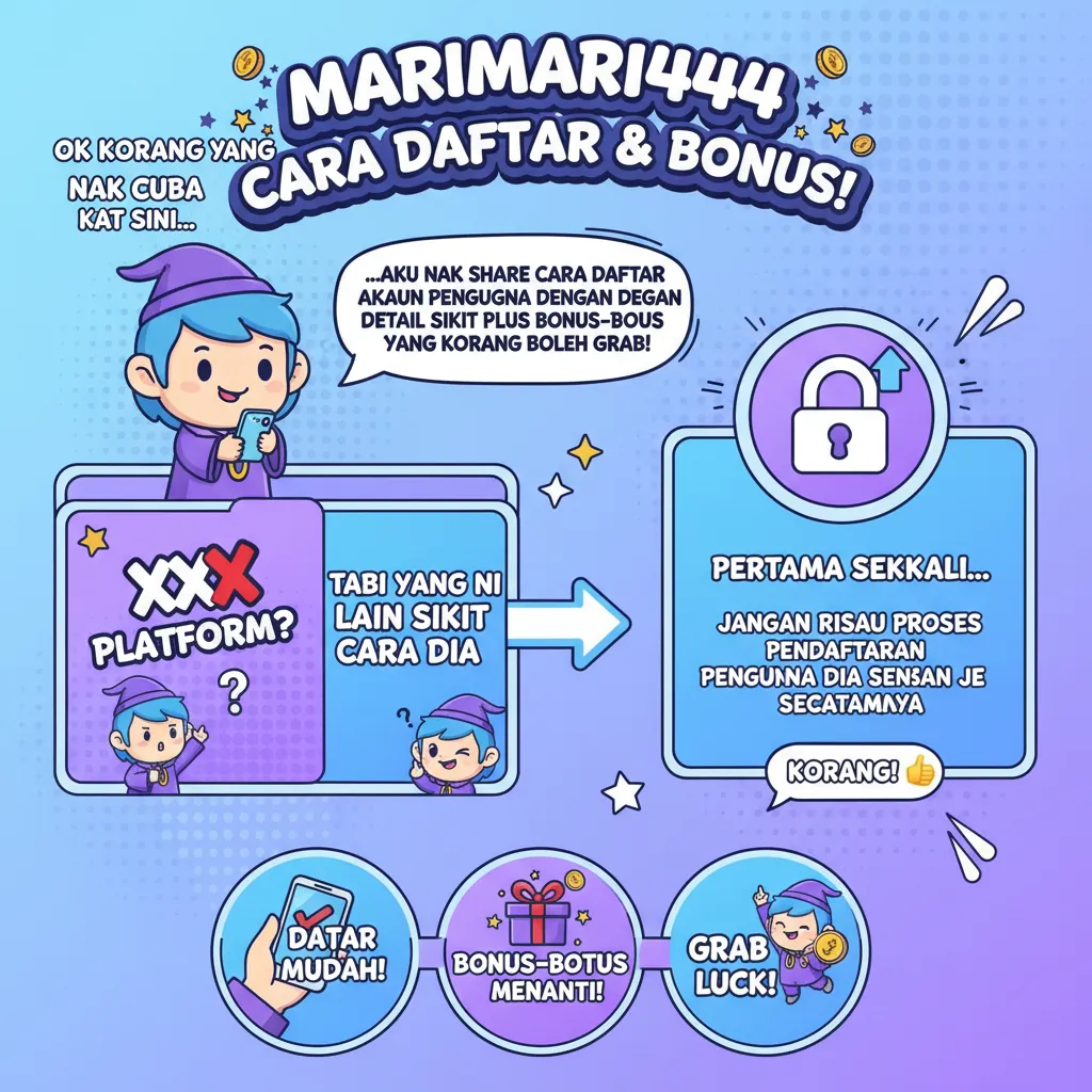 Cara Daftar Akaun marimari444 & Bonus